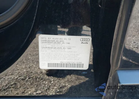 2012 Audi Q5 2.0T Premium z USA, uszkodzony, nr VIN WA1LFAFP1CA115785